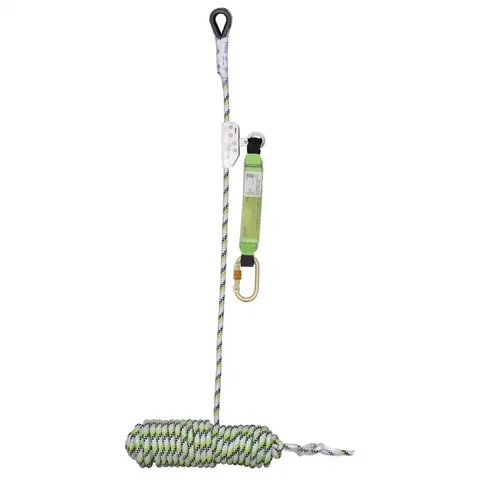 30m Guided Fall Arrester on Flexible Anch. Line w/ Energy Absorb Block and Removable Rope Grab