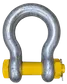 Yellow Pin Safety Bow Shackle