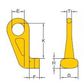 Grade 80 Container Hook - Left Hand - WLL 12.5 tonnes
