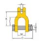 Yoke "YR" Grade 80 Clevis Shackle