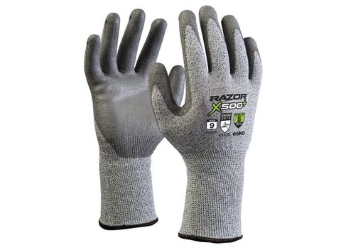 Gloves - Razor Plus X500+ Cut 5 PU Dip Extended Cuff