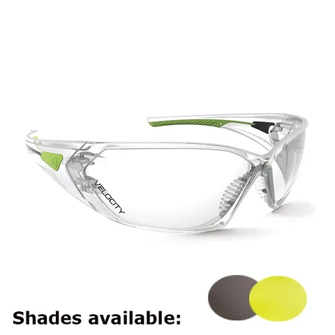 VELOCITY Safety Spec AMBER Lens, anti-fog & anti-scratch ASNZS 1337.1