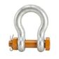 Yellow Pin Safety Bow Shackle