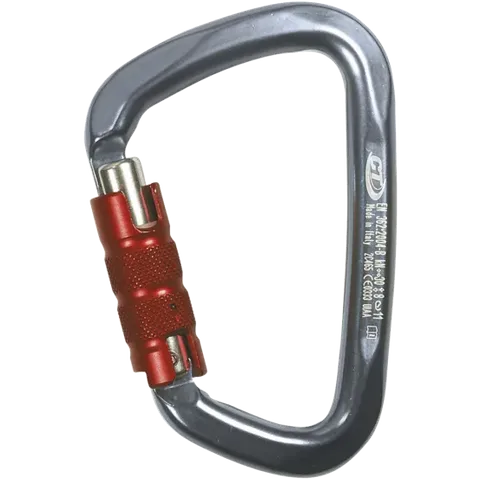 Large D-Shaped Carabiner - Triple lock