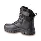 The Waihi -Side Zip High Leg Lace-Up Safety Boot  Wide Fit - Black