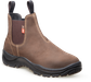 The Munro - Slip-On Safety Boot  Wide Fit - Weka Brown