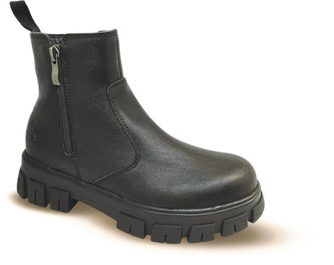 Nancy - Womens Slip On Safety Boot with Side Zip