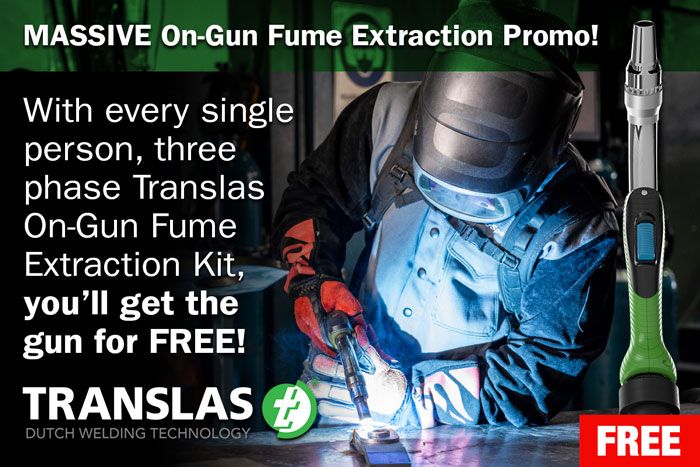 Translas On-Gun Fume Extraction Promo 2024