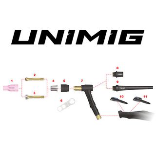 Unimig TIG Torch Spares