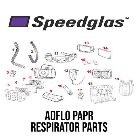 Speedglas Adflo PAPR Respirator Parts
