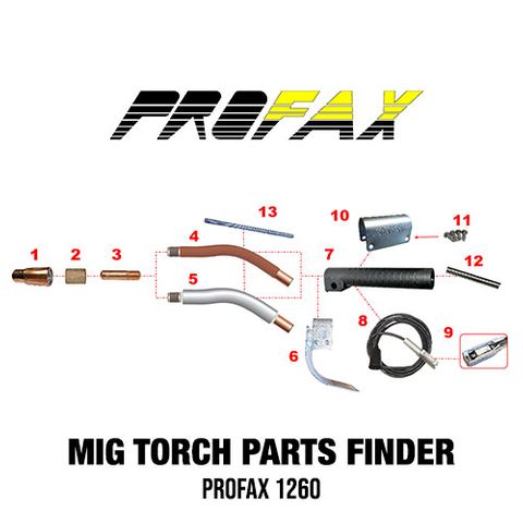 Profax 1260 MIG Torch Spares