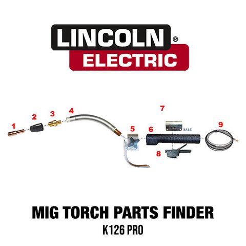 Lincoln K126 Pro MIG Torch Spares