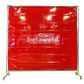 Betaweld Welding Screen & Frame Kit 2 x 2m - Red