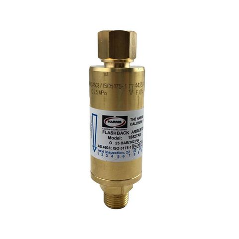 Flashback Arrestor Oxy Hi-Flow Regulator End