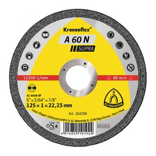 Klingspor Cutting Disc A60N Supra 125 x 1.0mm PK25