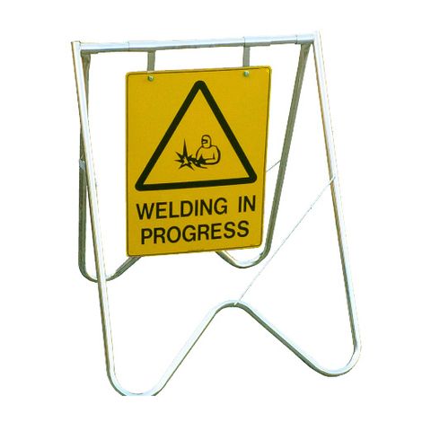 Welding In Progress Sign & Stand