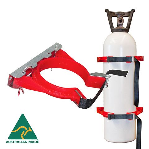 Gas Bottle Holder – Galvanised for 1 Bottle 245-375mm