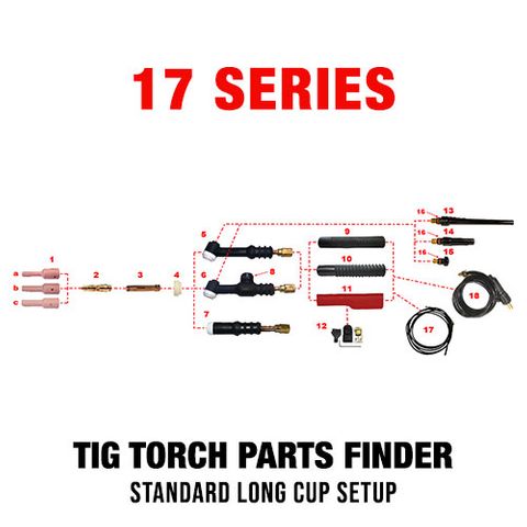 WP17 Series Long Cup TIG Setup