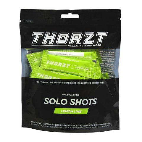 Thorzt 99% Sugar Free Solo Shots - Lemon Lime PK50