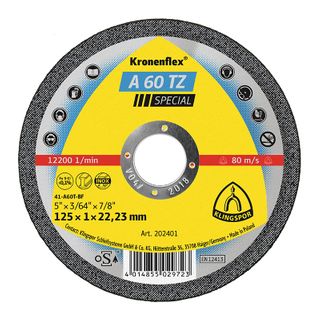 Kronenflex Cutting Disc A60TZ 125 x 1.0 x 22 PK25