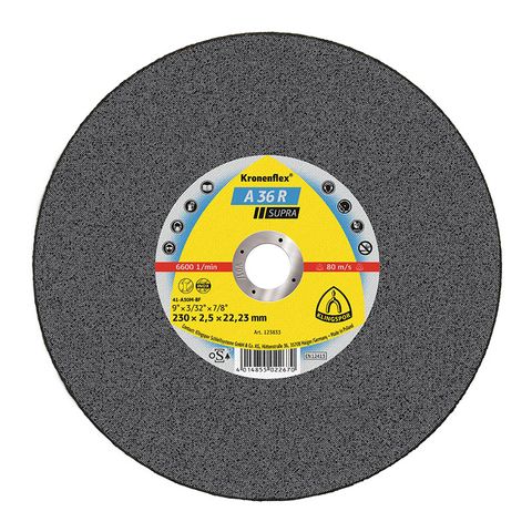 Klingspor Cutting Disc A36R 230 x 2.5 x 22mm PK25