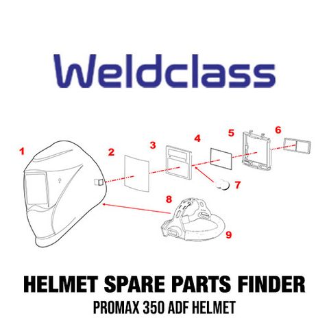 Promax 350 Helmet Parts Breakdown