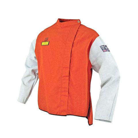 Wakatac Proban Welding Jacket with Chrome Leather Sleeves XL