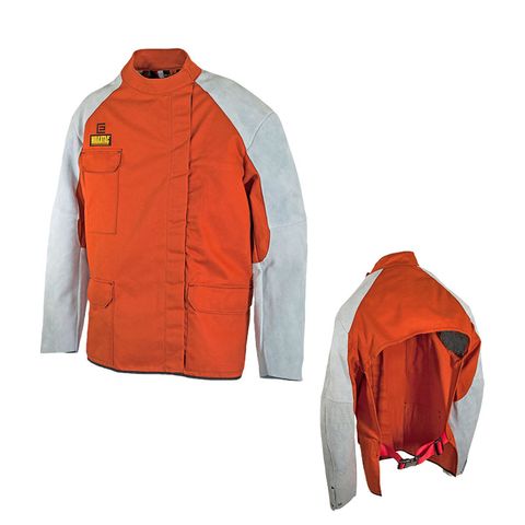 Wakatac Quarter Back Style Jacket with Chrome Leather Sleeves