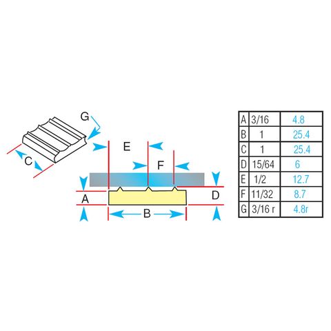 Katbak Ceramic Weld Backing 1G42-ER