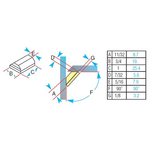 Katbak Ceramic Weld Backing 1G66-B