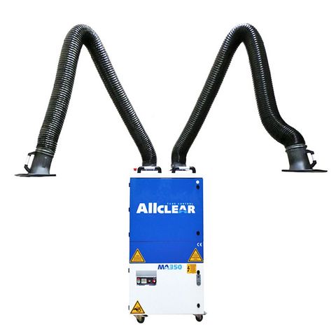 AllClear MA350 Mobile Fume Filter Unit with Twin 3m Arms