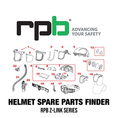 Z-Link Welding Helmet Parts Breakdown