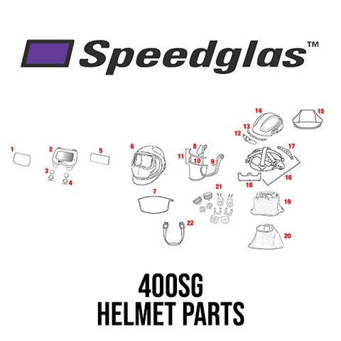 Speedglas 400SG Helmet Parts Breakdown