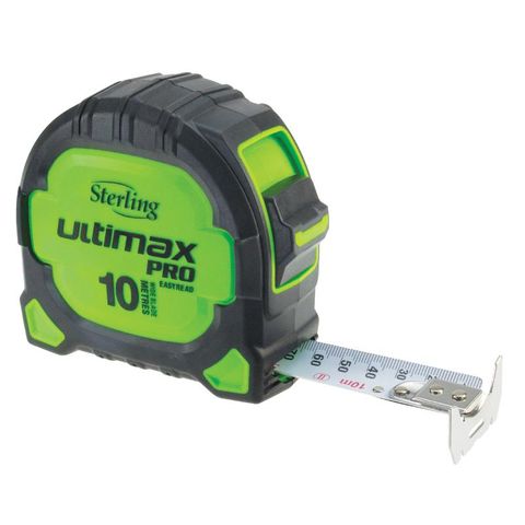 Sterling Ultimax Pro Tape Measure Easyread - 10m Metric