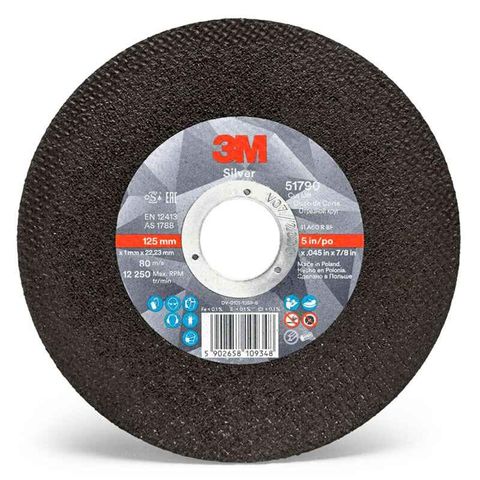 3M Cubitron 2 Silver Cut-Off Wheel 125x1x22mm PK25