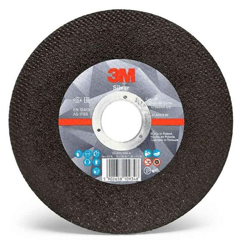 3M Cubitron 2 Silver Cut-Off Wheel 125x1.6x22mm PK25