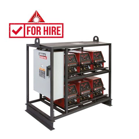 Lincoln Invertor Rack 6 x Invertec V350 for Hire