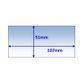 Weldclass/WIA Blue Inner Lens Clear 107 x 51mm PK5