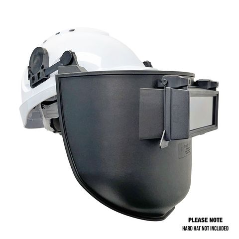 Lock-On Cap Attached Welding Visor