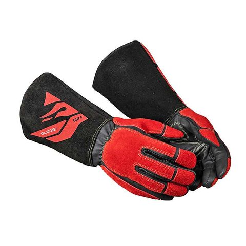 Guide 3572 Cut Protection Level F Premium Welding Gloves - 'The Red Back'