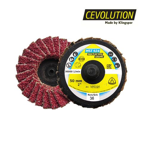 Klingspor MST 924 Special Mini Ceramic Flap Discs