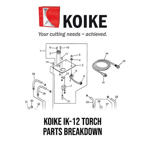 Koike IK-12 Torch Parts Breakdown