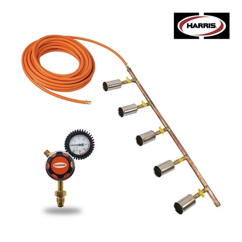 Harris LPG 5 Burner Rail System - Pre-Heating Bar