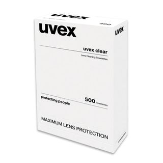 Uvex Lens Cleaning Towelettes - Box of 500