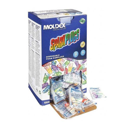 Moldex SparkPlugs 6604 Disposable Foam Earplugs 200PK