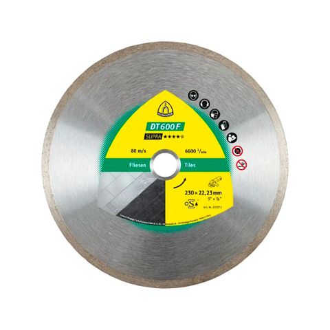 Klingspor Diamond Cutting Disc DT600F Supra 125 x 22mm