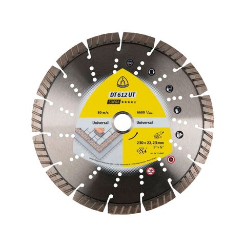 Klingspor Diamond Cutting Disc DT612UT Supra 125 x 22mm