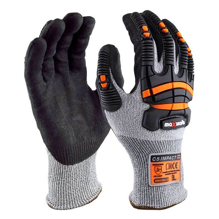 thumbnail image 2 of Get A Grip With Maxisafe G-Force Premium Leather Work Gloves – Large, Tough & Durable 2 of 4