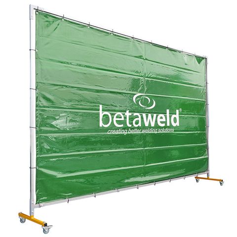 Betaweld Welding Screen & Frame Kit 2 x 3m - Green