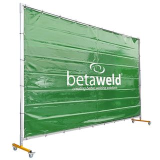 Betaweld Welding Screen & Frame Kit 2 x 3m - Green